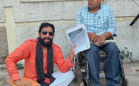 जयहिंद के पास गुरुग्राम से रोहतक पहुंचा दिव्यांग फौजी