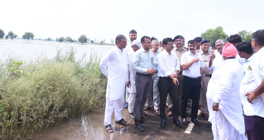 अधिकारी आपसी तालमेल से जल निकासी के कार्य को निपटाए : सांसद रामचंद्र जागड़ा