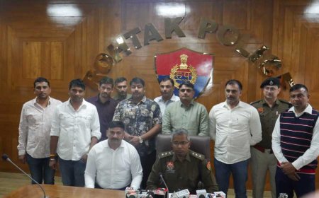 रोहतक में ऑपरेशन 'ट्रैकडाउन' की बड़ी सफलता: सपना मर्डर केस के चार आरोपी मुठभेड़ में घायल