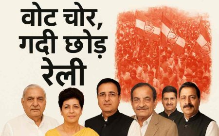 दिल्ली में कांग्रेस की ‘वोट चोर, गद्दी छोड़’ रैली: हरियाणा के नेताओं की साख दांव पर, भीड़ जुटाना बना सबसे बड़ी चुनौती