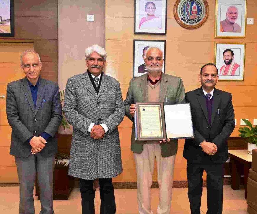 एमडीयू के प्रो. एससी मलिक को आईएसपीएस फेलो अवार्ड 2025