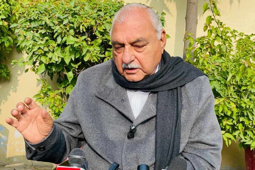 अरावली पर सुप्रीम कोर्ट का संज्ञान स्वागतयोग्य, खनन माफिया सरकार की नाक के नीचे कर रहा सेंधमारी : हुड्डा