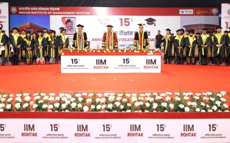 Indian Institute of Management Rohtak hosts 15th Convocation, celebrates achievements and new beginnings