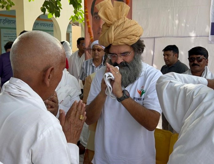 गढ़ी सांपला किलोई से शुरू हुई बृजेंद्र सिंह की सद्भाव यात्रा, बेरोजगारी और कानून व्यवस्था पर सरकार को घेरा