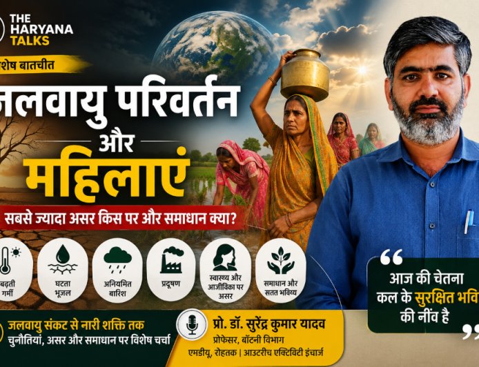 जलवायु परिवर्तन का सबसे बड़ा बोझ महिलाओं पर, समाधान में भी उनकी सबसे अहम भूमिका: प्रो. डॉ. सुरेंद्र कुमार यादव